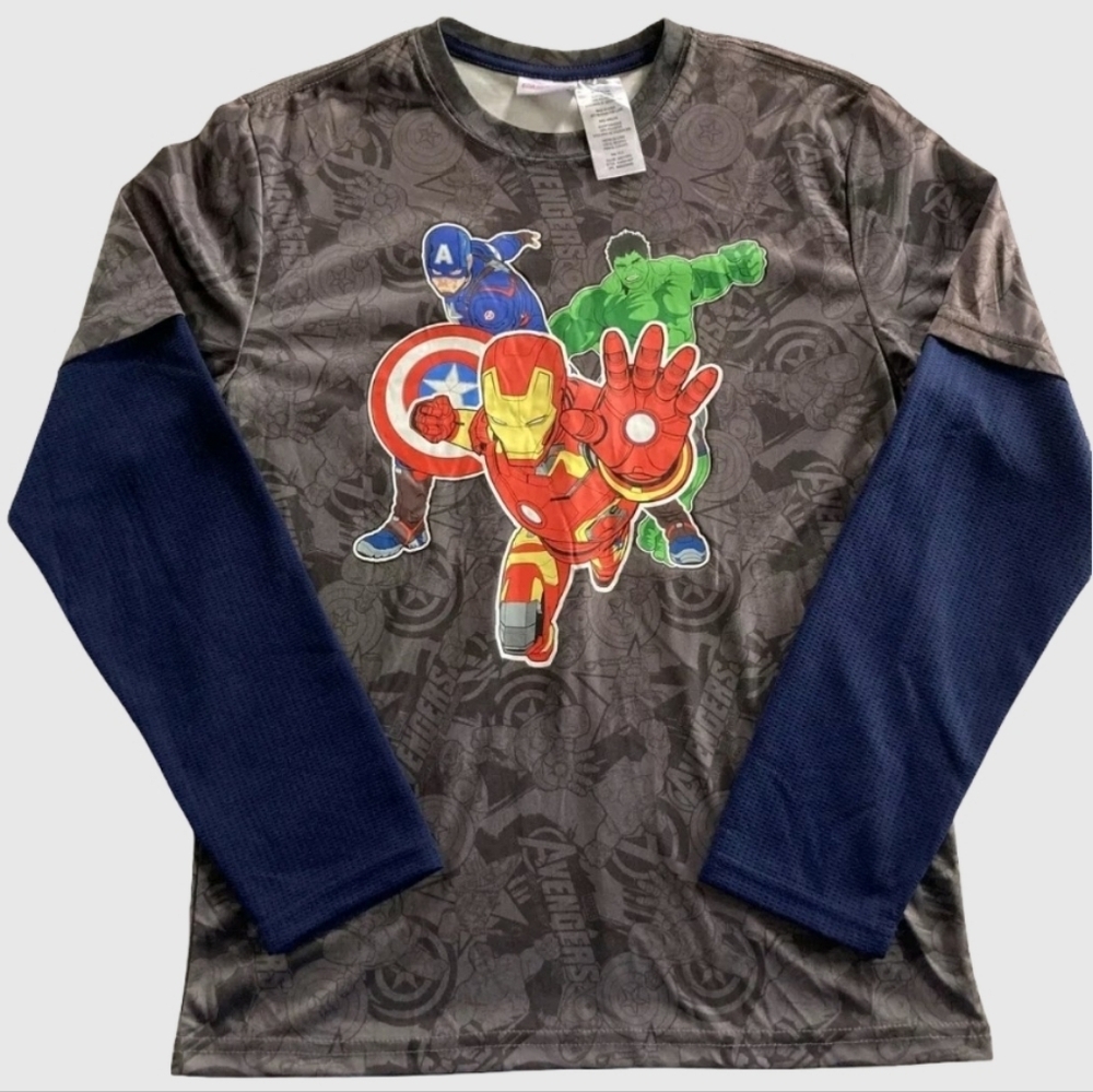 Marvel Kids Matching Set - Black and Blue Size 10/12 - Picture 5 of 5